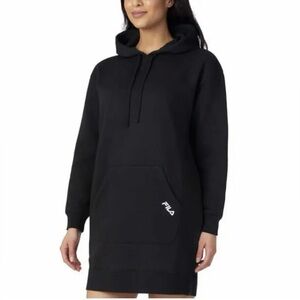 Women’s Fila Oversized Hoodie Dress Black Size M NWT